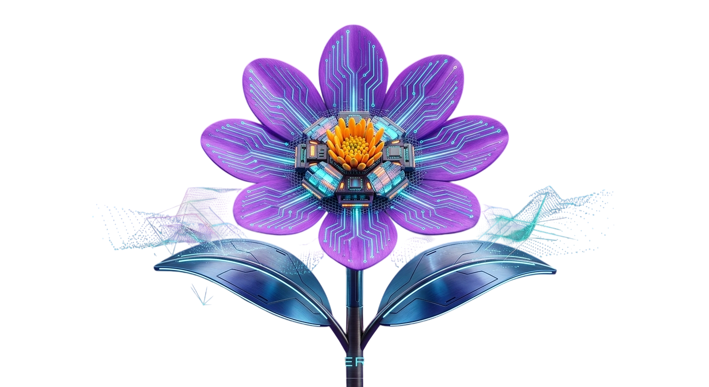 Wildflower Tech Lab Logo Centerpiece